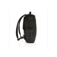 Fashion black 15.6" laptop backpack PVC free